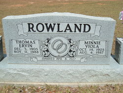 Thomas Ervin Rowland 