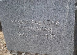 Fannie <I>Salazar</I> Cottingham 
