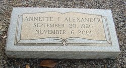 Annette <I>Ivey</I> Alexander 