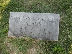 Sara Ann <I>DeLaudson</I> Adams 