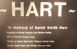 Sarah “Sa Sa” <I>Smith</I> Hart 