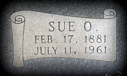 Sue Olive “Sudie” <I>Criswell</I> Henry 