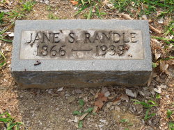 Jane Sarah <I>Gant</I> Randle 
