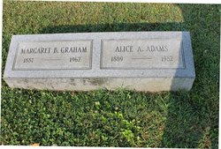 Alice A <I>McMahan</I> Adams 