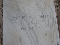 Janie Ruth <I>Edenfield</I> Roberts 