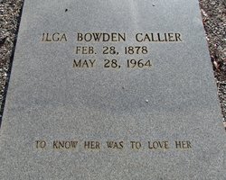 Ilga <I>Bowden</I> Callier 