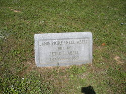 Nancy Jane “Janie” <I>Pickerrell</I> Abell 