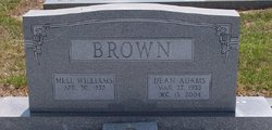 Dean <I>Adams</I> Brown 