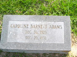 Caroline Eliza <I>Barnett</I> Adams 