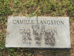Camille <I>Langston</I> Fagan 
