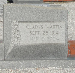 Gladys <I>Martin</I> Brannon 