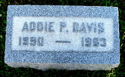 Addie P. <I>Swain</I> Davis 