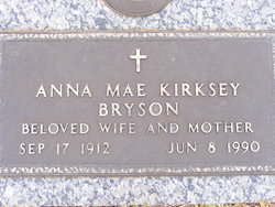Anna Mae <I>Mattison</I> Kirksey Bryson 