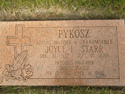 Joyce L <I>Starr</I> Pykosz 