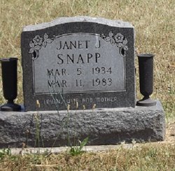 Janet J <I>Garrison</I> Snapp 