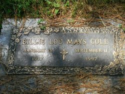 Billie Lou <I>Mays</I> Cole 