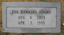 Eva <I>Hawkins</I> Adams 