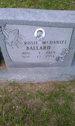 Rosie <I>McDaniel</I> Ballard 