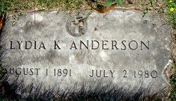 Lydia K <I>Ness</I> Anderson 