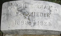 Mrs Bessie E. <I>Wieder</I> Knauss 