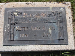Mattie Alice <I>Ellison</I> Allred 