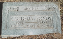 Cordelia <I>McClain</I> Fondy 