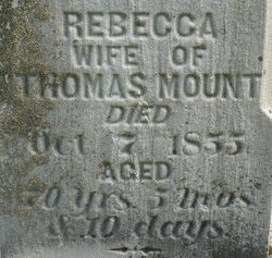 Rebecca <I>Chamberlain</I> Mount 