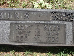 Mary Josephine <I>Mack</I> Atkins 