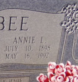 Annie Lee <I>Wilson</I> Bigbee 