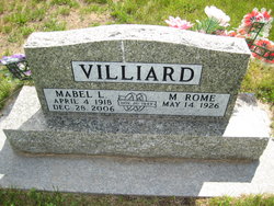 Mabel Lavern <I>Erb</I> Villiard 