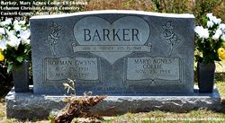 Mary Agnes <I>Collie</I> Barker 