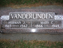 Maria Cornella “Mary” <I>VanderMeer</I> Vanderlinden 