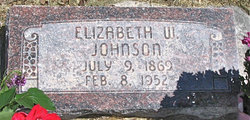 Elizabeth Wilkinson “Bessie” <I>Howard</I> Johnson 