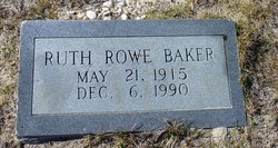 Ruth <I>Rowe</I> Baker 