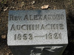 Rev Alexander Auchinachie 