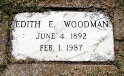 Edith E <I>Gartner</I> Woodman 