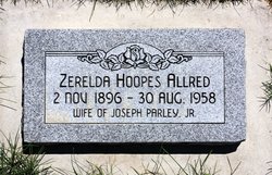 Zerelda <I>Hoopes</I> Allred 