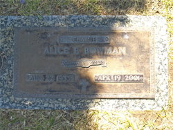 Alice E Bowman 