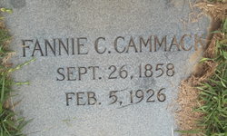 Fannie C <I>Barnett</I> Cammack 