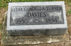 Lydia Cordell <I>Turner</I> Davies 