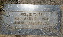 Ardeth <I>Johnston</I> Doyle 