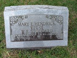 Mary E. <I>Hendrick</I> Stoddard 