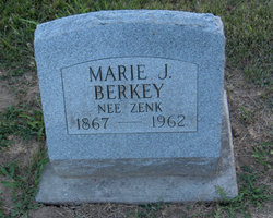 Marie J <I>Zenk</I> Berkey 