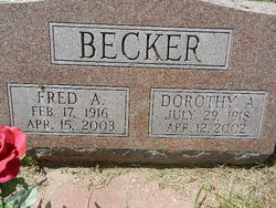 Dorothy Aleta <I>Curley</I> Becker 