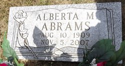 Alberta Marie Abrams 