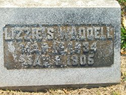 Elizabeth Susan “Lizzie” <I>Pennell</I> Waddell 