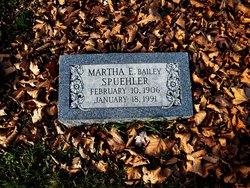Martha E <I>Bailey</I> Spuehler 