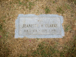 Julia Jeanette <I>Hutchinson</I> Clarke 