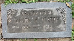 Maude Bell <I>Holcomb</I> Deaton 