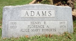 Florence Alice <I>Roberts</I> Adams 